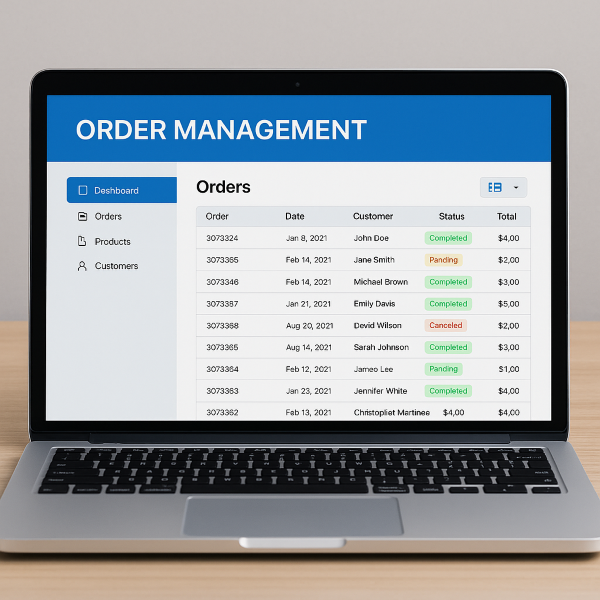 Order Management Desktop Application
